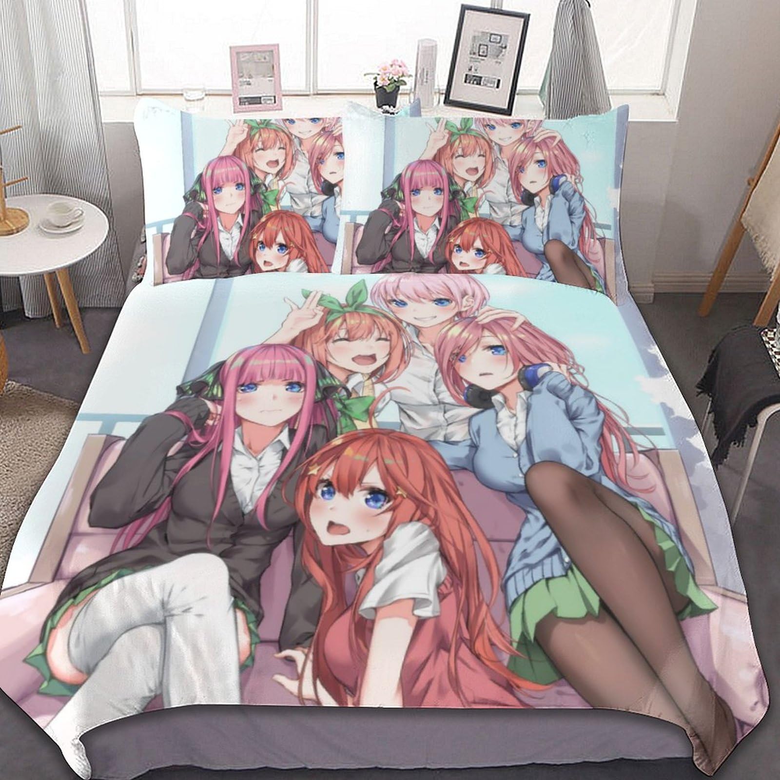 Amazon｜布団カバー 3点セット 五等分の花嫁 中野一花 二乃 三玖 四葉